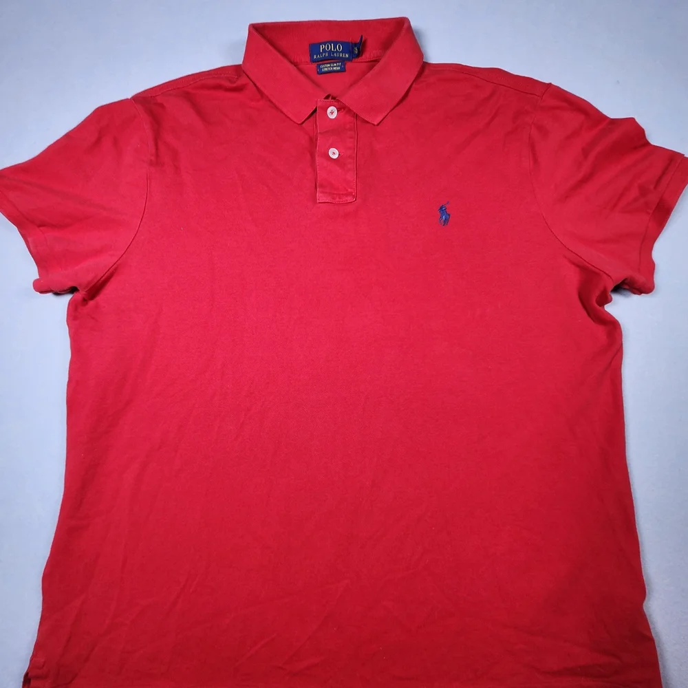 Polo by Ralph Lauren‎ Mens Classic Fit Red Polo Shirt